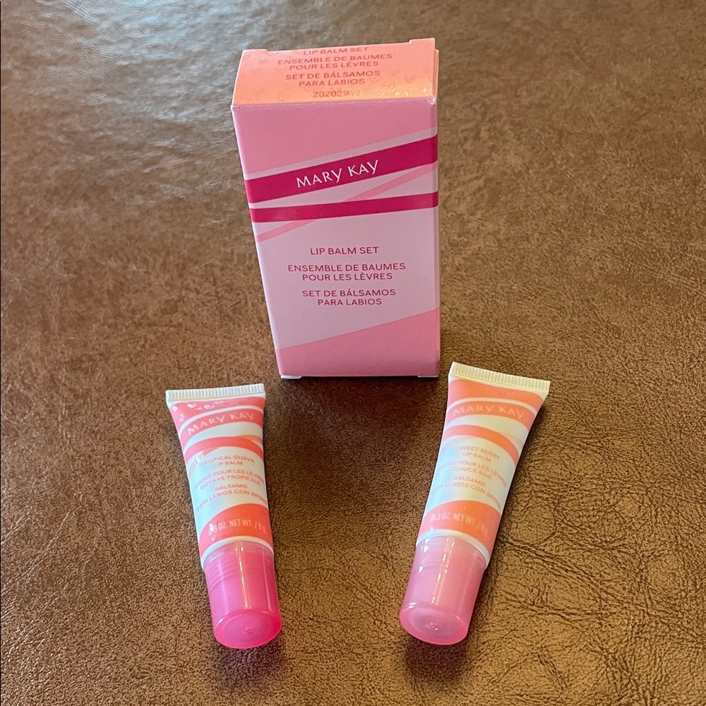 Mary Kay Lip Balm Set - Tropical Guava and Sweet Berry New in Original Packaging
